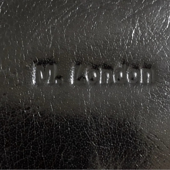 M. London women’s large bag, Black genuine leather, New condition, Preowned - Picture 5 of 5